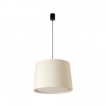 Faro Conga Colg Simple Negro P.E27 ø500x350xø450 Blanc 64315-54