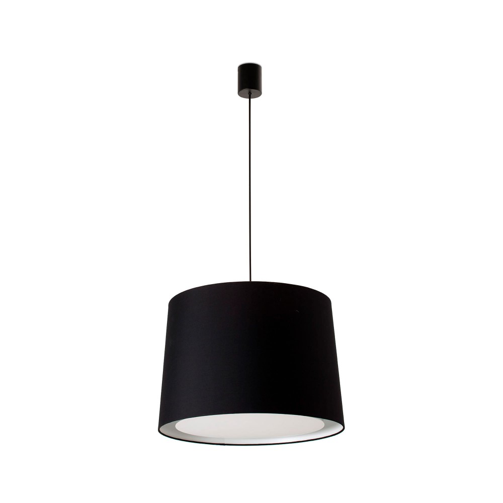 Faro Conga Colg Simple Negro P.E27 ø500x350xø450 Negra 64315-56