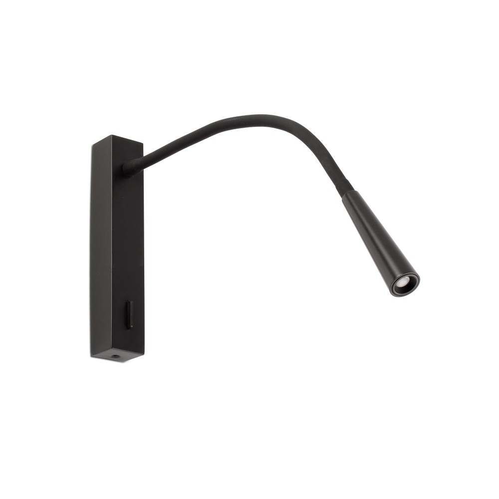 Faro Flin Lector Negro 3W 3000K 280Lm 64319