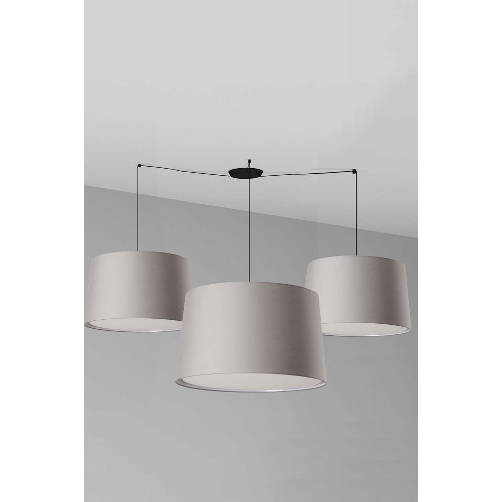 Faro Windsor Colgante Multiple Negro-Gris 64332-132