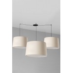 Faro Windsor Colgante Multiple Negro-Lino 64332-153