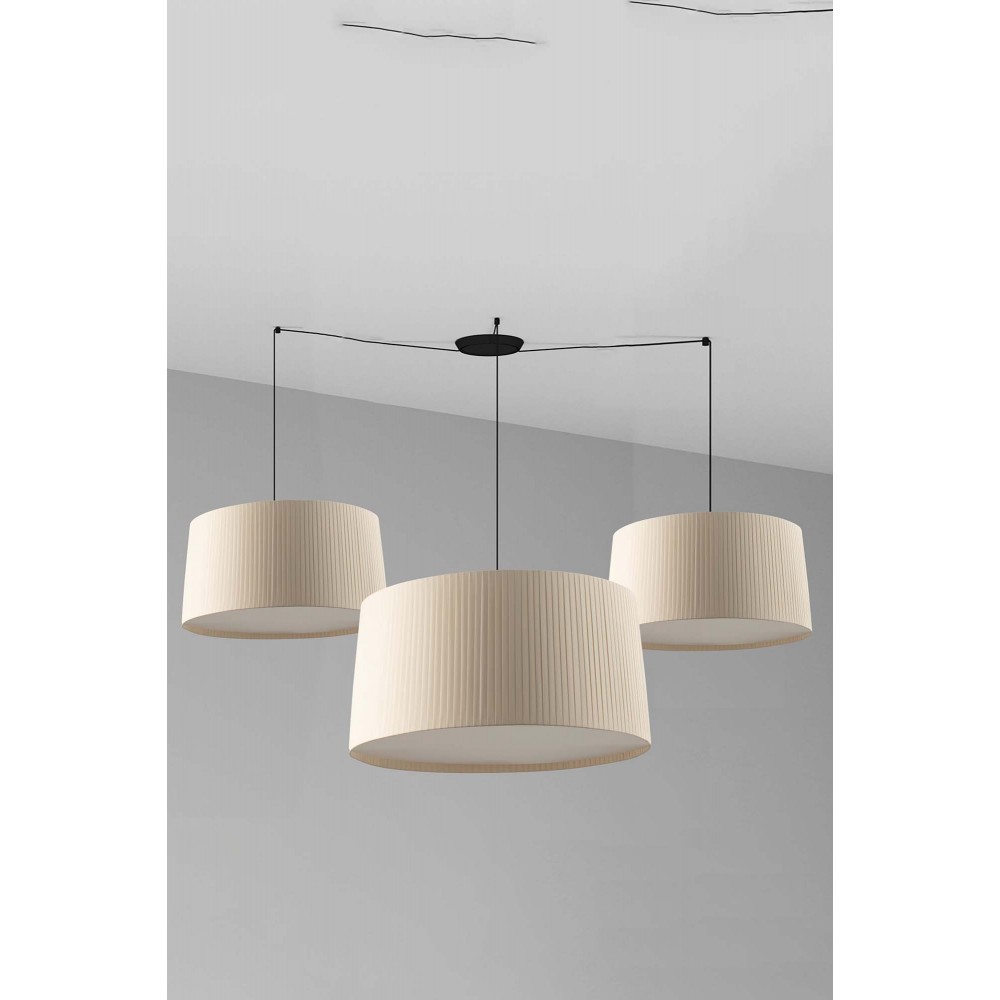 Faro Samba 700 Colgante Multiple Negra-Beige 64332-154