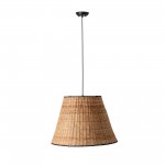 Faro Sumba Colgante Negro P.Rattan E27 ø560x360xø315 65134-72