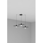 Faro Plat Colgante Negro E27 60W 3L 68145-3L