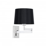 Faro Artis Aplique Articulado Cromo Pantalla Negra 68495-03