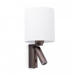 Faro Rob Aplique Bronce E27 60W Led 3W 3000K 68496