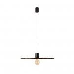 Faro Costas Colgante Negro P. Ratan E27 ø600X20Xø600 68590-69