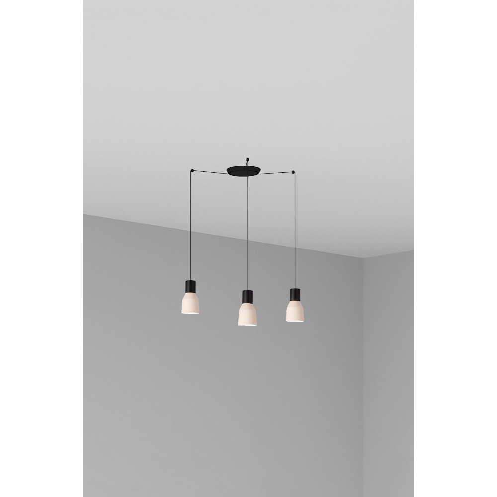 Faro Kombo Colgante Beige ø120 1X E27 3L 68592-3L