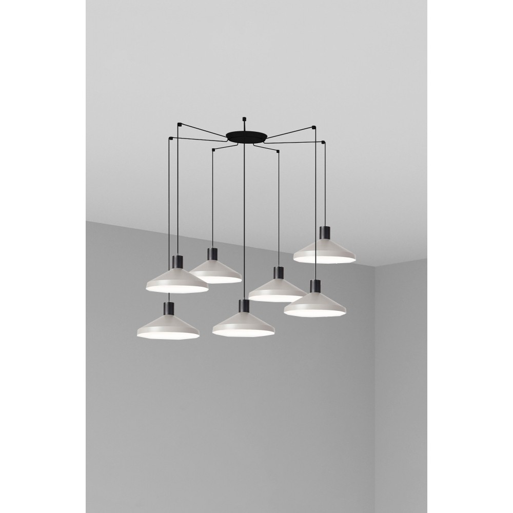 Faro Kombo Colgante Gris ø400 1X E27 7L 68595-7L