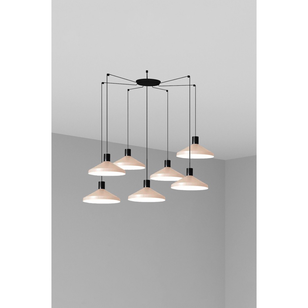 Faro Kombo Colgante Beige ø400 1X E27 7L 68596-7L