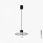 Faro Confetti Colgante Marmóreo Negro Ø30cm 1xe27