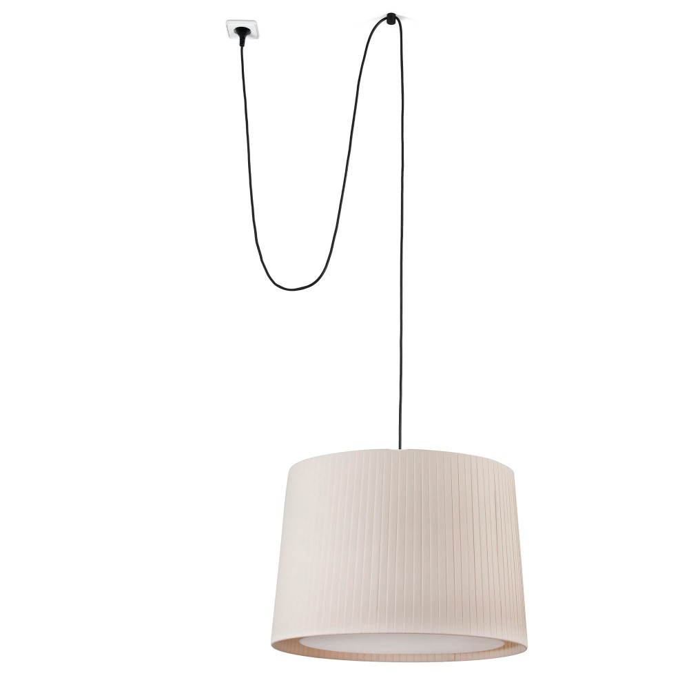 Faro Samba Colg Clavija Encint E27 ø500x350xø450 Beige 68604-44
