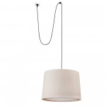 Faro Samba Colg Clavija Encint E27 ø500x350xø450 Beige 68604-44
