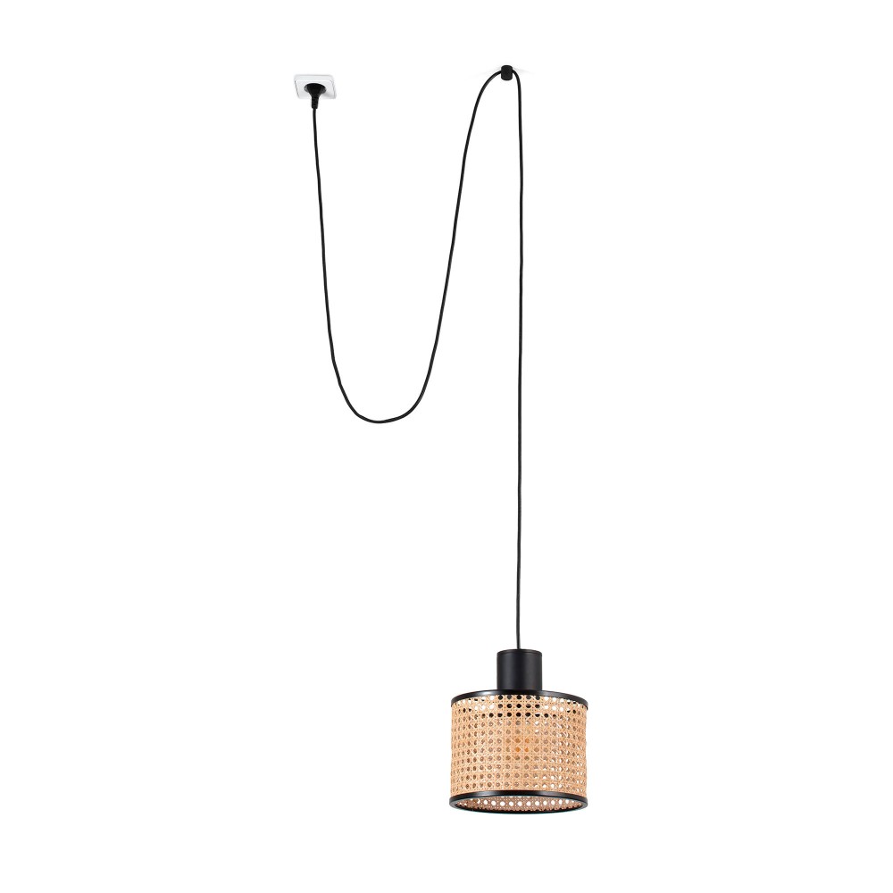 Faro Mambo Colgante Clavija P. Ratan E27 ø210x159xø210 68604-47