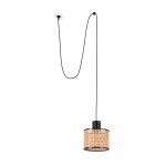 Faro Mambo Colgante Clavija P. Ratan E27 ø210x159xø210 68604-47