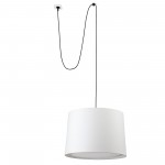Faro Conga Colgante Clavija P. E27 ø500x350xø450 Blanca 68604-54