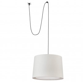 Faro Conga Colgante Clavija P. E27 ø500x350xø450 Beige 68604-55