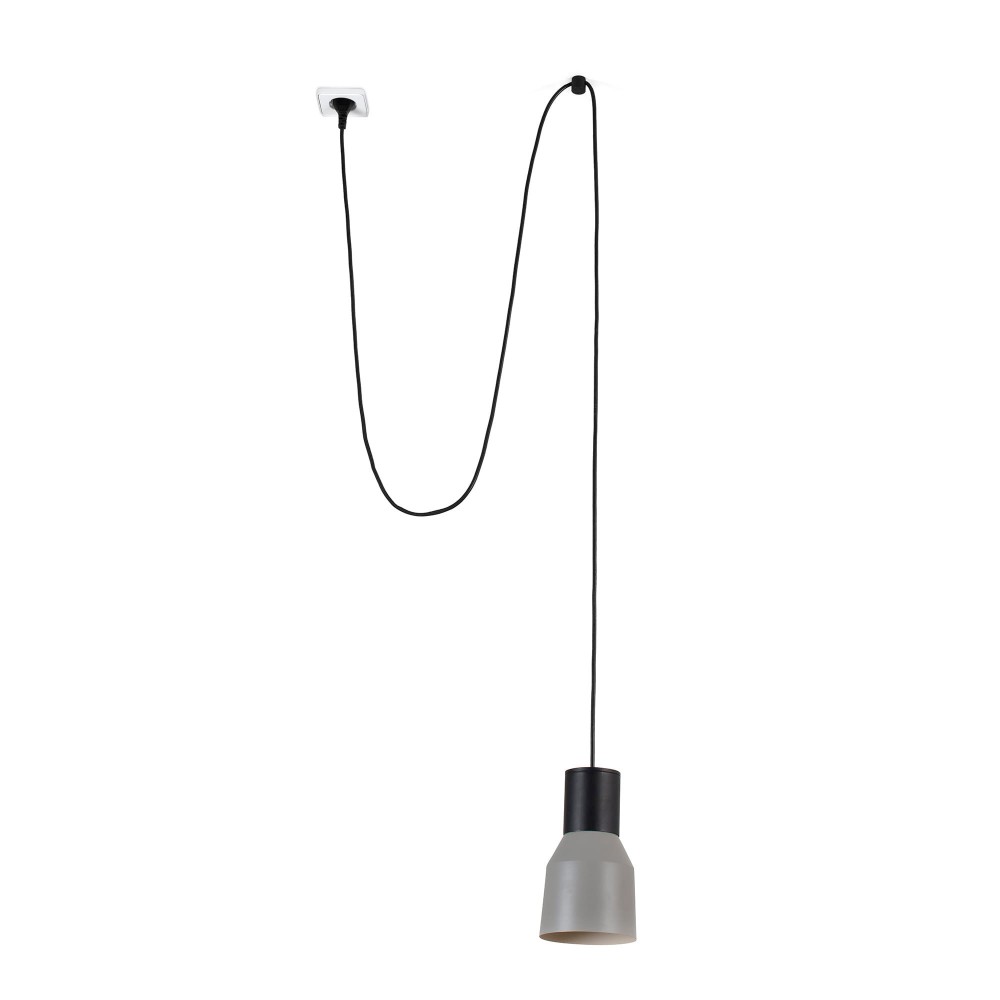 Faro Kombo Colgante Con Clavija Gris ø120 1X E27 68604-62