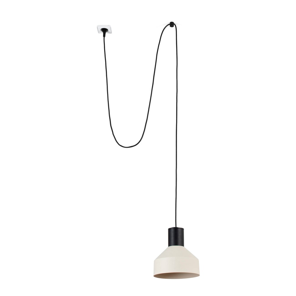 Faro Kombo Colgante Con Clavija Beige ø200 1X E27 68604-65