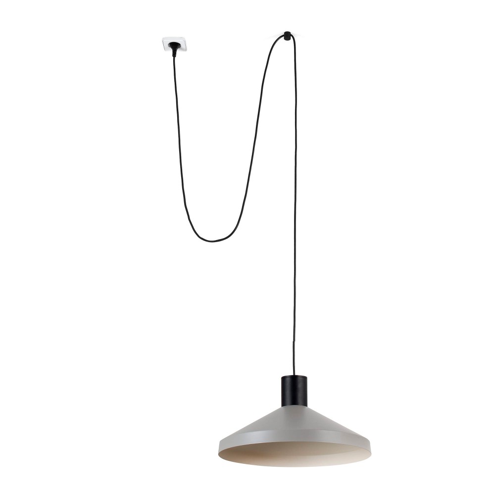 Faro Kombo Colgante Con Clavija Gris ø400 1X E27 68604-66