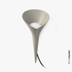 Faro Leaf Estaca Gris 1xgu10