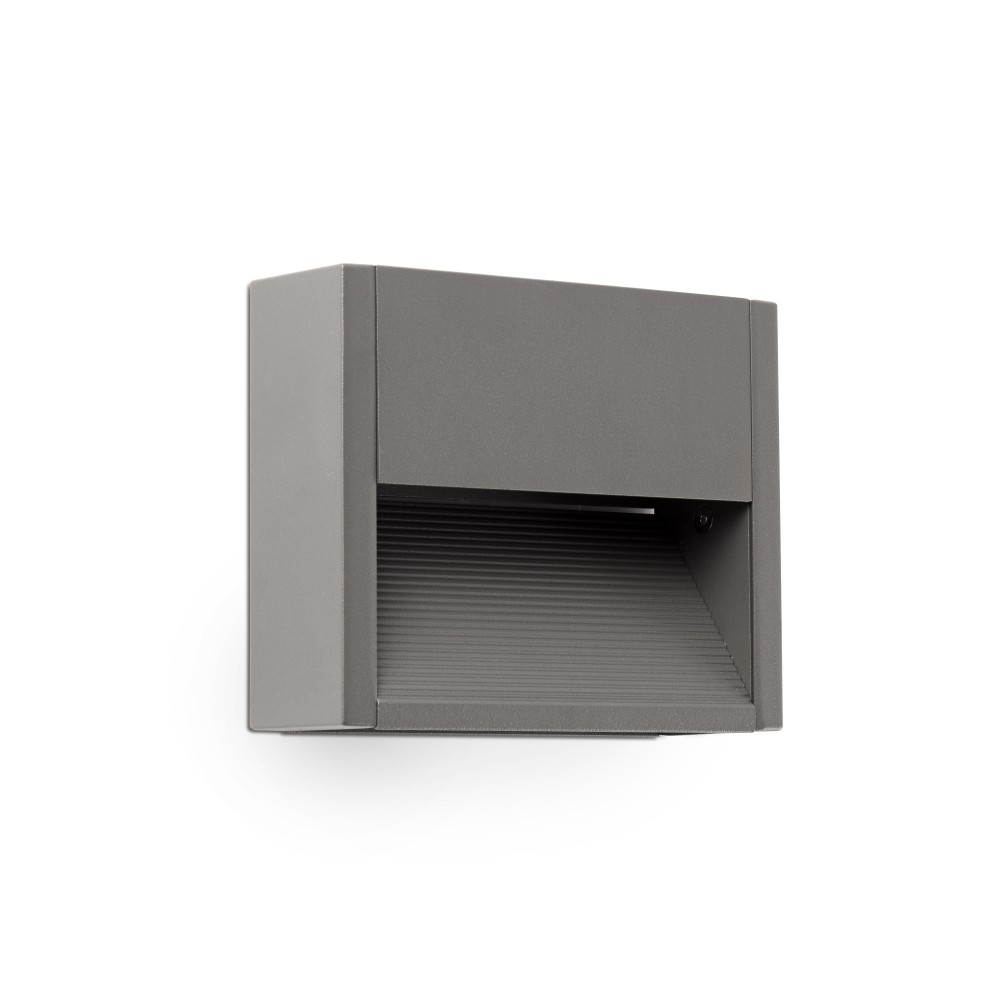 Faro Grada-1 Aplique Gris Oscuro Led 3W 3000K 70906