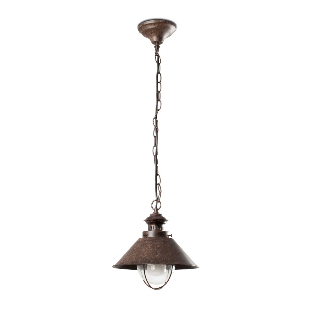 Faro Nautica-P Colgante Marron Oxido E27 11W 71138