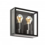 Faro Pomo Aplique Gris Oscuro 2xE27 71306