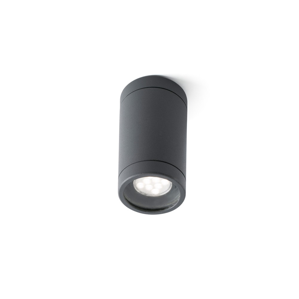 Faro Olot Plafon Superficie Gris Oscuro Gu10 35W 71374