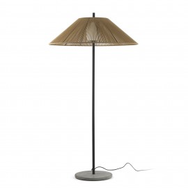 Faro Saigon Out Pie De Salón 2m C100 Ocre Base Cemento