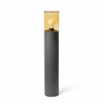 Faro Kila Baliza H700 E27 Gris Oscuro Cristal Ambar 71751