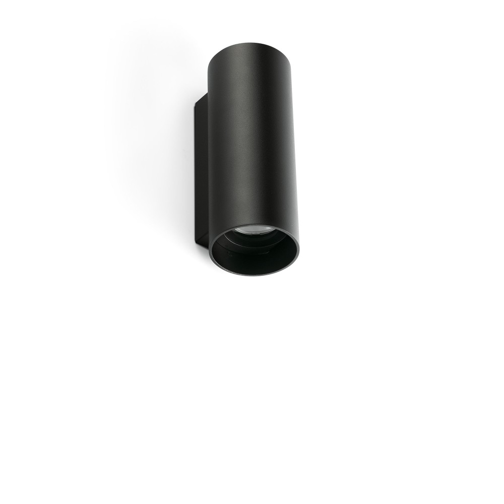 Faro Kov Aplique Redondo Negro Led 2x6w 2700k 14°/23°