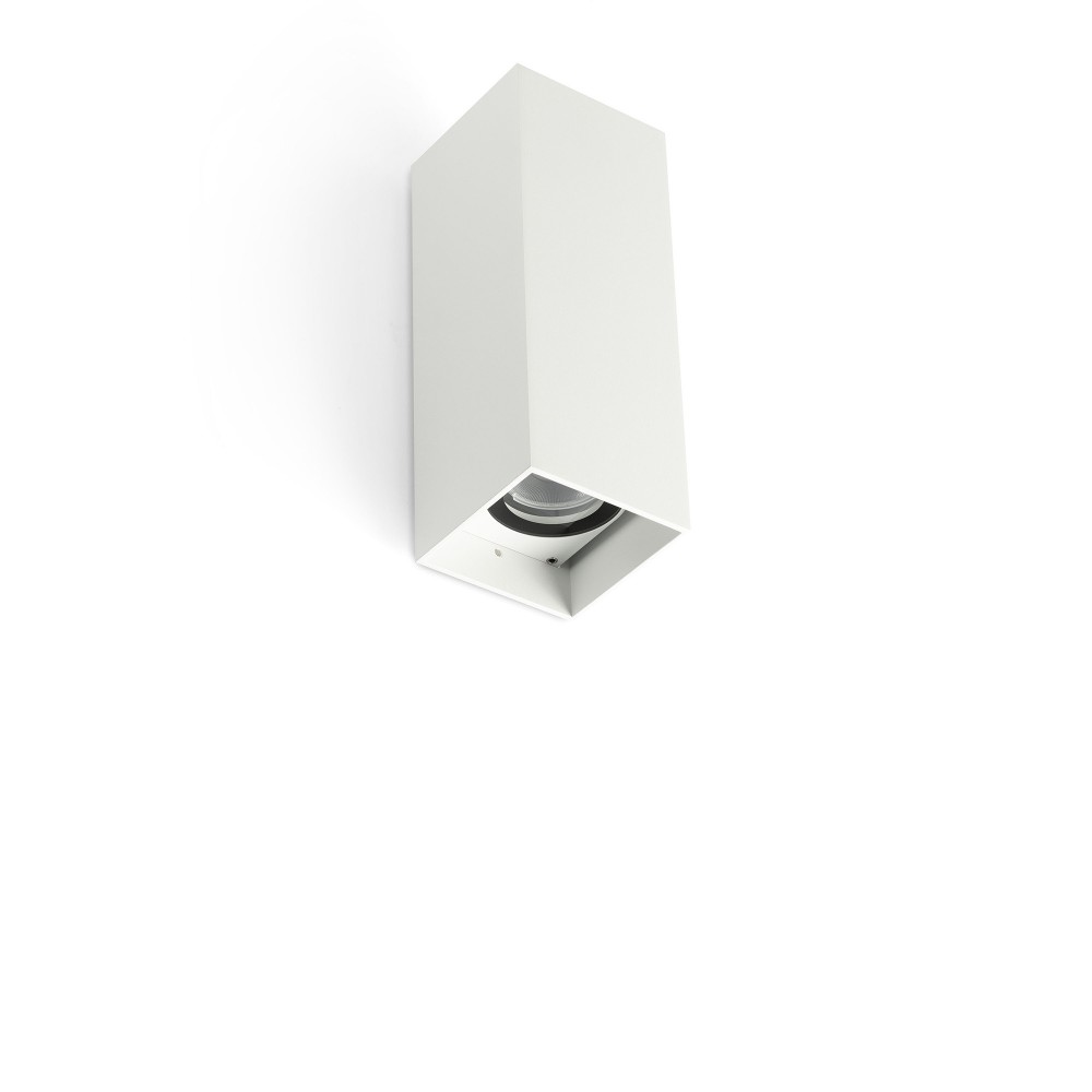 Faro Kov Aplique Cuadrado Blanco Led 2x6w 2700k 14°/23°