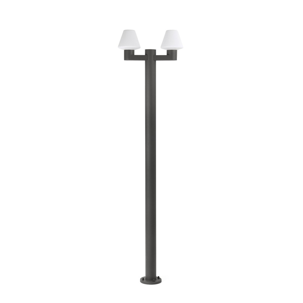 Faro Mistu Farola Gris Oscuro 2xE27 Max 15W 74435F2-02