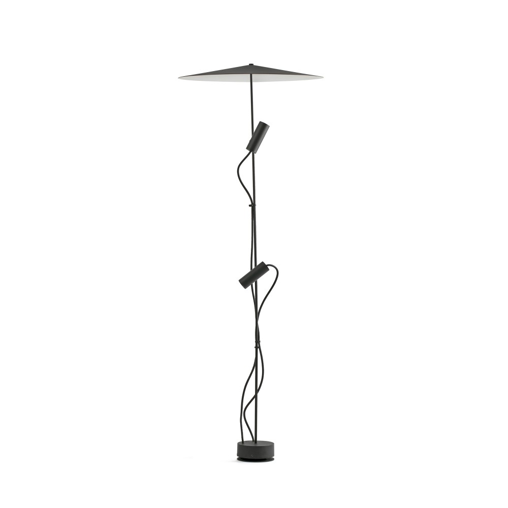 Faro Clap Baliza Negra 1266 Led 2x6w 3000k 38° C/plat L