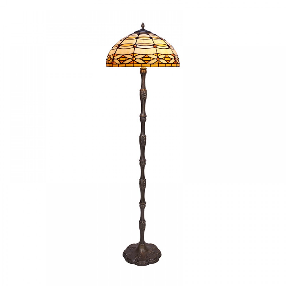 Tiffany 225010, Lampara De Pie Tiffany Serie Marfil 225010
