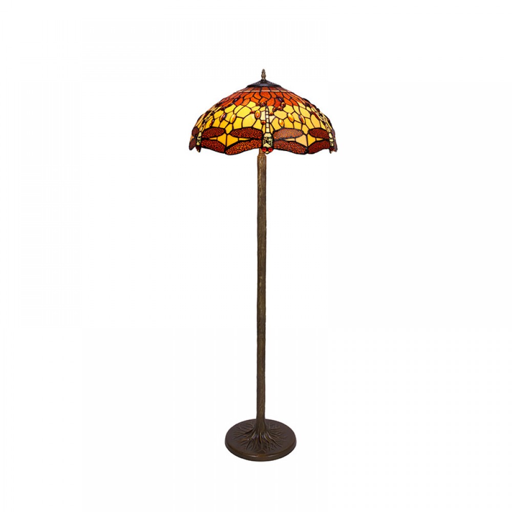 Tiffany 232000S, Lampara De Pie Tiffany Serie Belle Amber 232000S