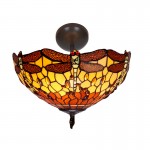 Tiffany 232244, Plafon Tiffany Serie Belle Amber 232244