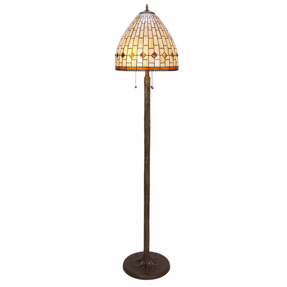 Tiffany 244100S, Lampara De Pie Tiffany Serie Art 244100S