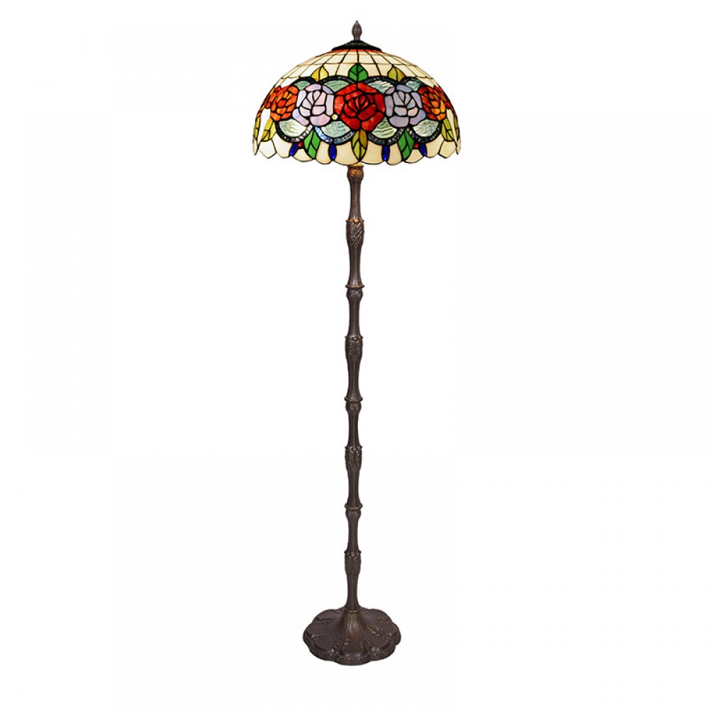 Tiffany 283010, Lampara De Pie Tiffany Serie Rosy 283010
