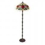 Tiffany 283010, Lampara De Pie Tiffany Serie Rosy 283010