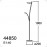 Mdc Pie Halogeno Pale R7S-G9 Cerezo-Cr Mate 4-4850-25-36
