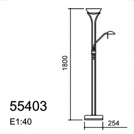 Mdc Pie Halogeno Diva R7S G9 Marron Oxido 5-5403-75-25
