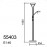 Mdc Pie Halogeno Diva R7S G9 Cromo Cep 5-5403-35-25