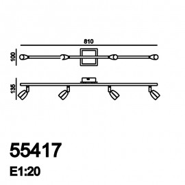 Mdc Foco Ecco Tubo 4F Medalla Hi 5-5417-44-01