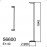Mdc Pie Halogeno Sliva Single R7S Cromo 5-6600-30-25