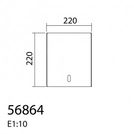 Mdc Aplique Psico E27 Sanded Glass 5-6864-67-01