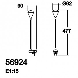 Mdc Enchufe Flexo Globe Led 2,4W Plata 5-6924-32-01