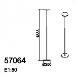 Mdc Lampara Pie Led 18W Less Blanco 5-7064-87-34