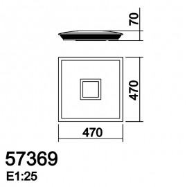 Mdc Plafon Led 40W Nila Mando Niquel 5-7369-35-03